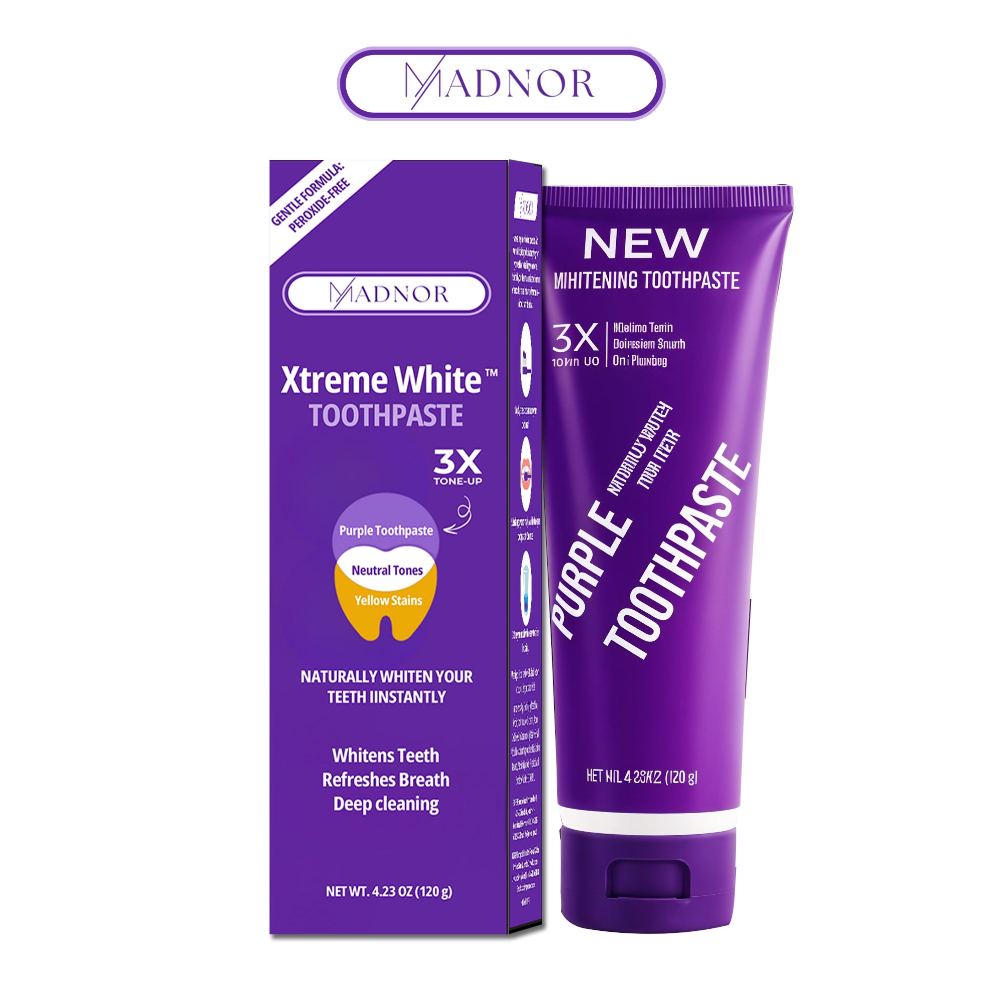 Xtrem White Whitening Toothpaste urple by Madnor